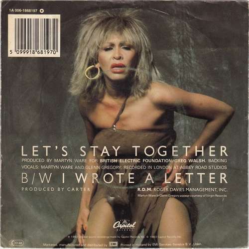 Tina Turner - Let's Stay Together 7" Single Vinyl Schallplatte 58839 - Bild 2 von 4