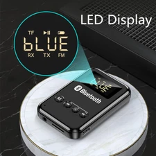 Bluetooth 5.0 Car Wireless FM Transmitter Adapter Headphones Speakers For Car TV