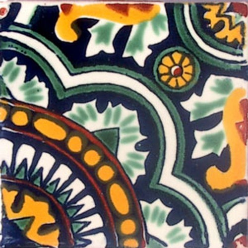 SONDERVERKAUF 60 MEXIKANISCHE FLIESEN TALAVERA MEXICO KERAMIK HANDMADE POTTERY C#077