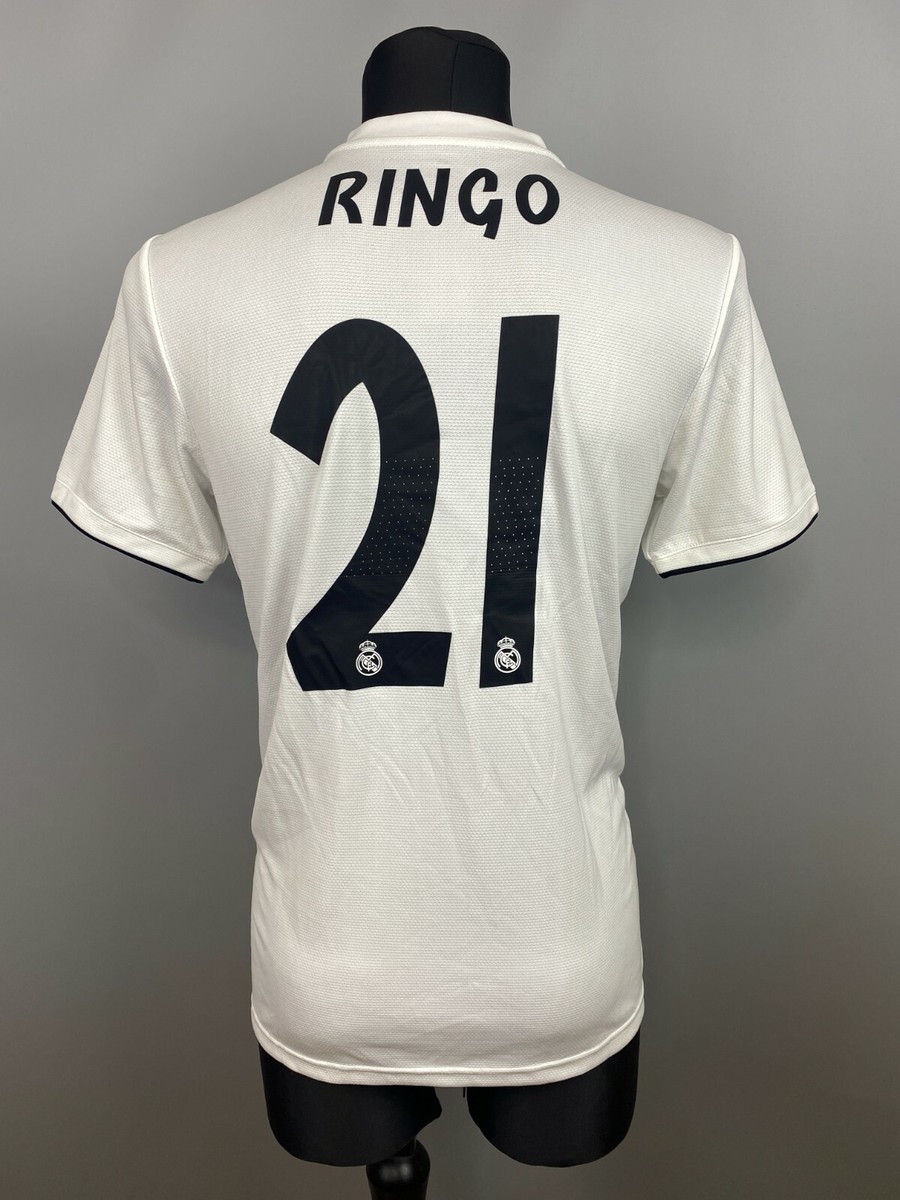 REAL MADRID 2018 2019 RINGO HOME SHIRT FOOTBALL SOCCER