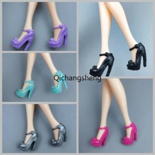 5pair/lot Mix Color High Heels Shoes for 11.5" Doll Sandals Doll Shoes 1/6 1:6