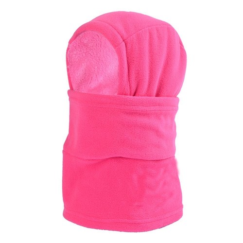 Outdoor Windproof Thickened Scarf Caps Face Mask Neck Warmer Polar Fleece Hat - Picture 4 of 15