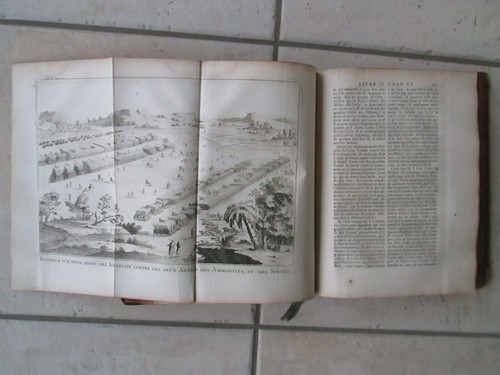 Chevalier FOLARD : HISTOIRE DE POLYBE, 1727/1730. 6 volumes in-4, 124 planches. - Picture 19 of 24