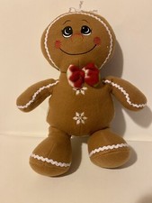 Dan Dee Gingerbread Man Plush With Bow 14  