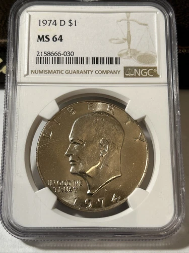 1974-D Eisenhower "Ike" Dollar ~ NGC MS64