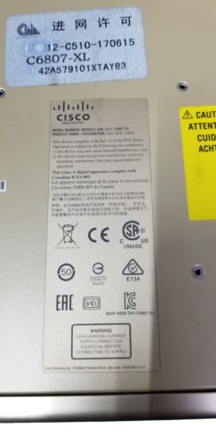 Châssis Cisco Catalyst C6807-XL Avec VS-SUP2T-10G, C6800-48P-SFP, C6800-48P-TX - Bild 16 von 21