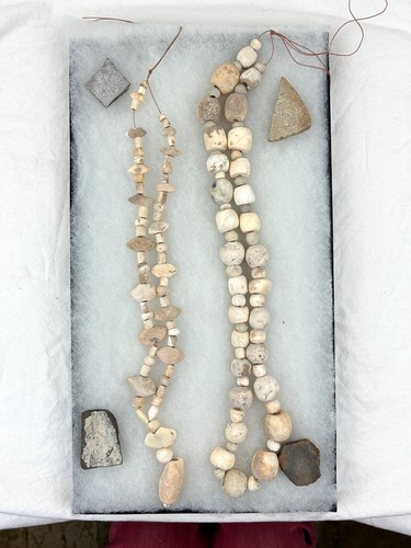 Ancient Anasazi Pottery & Shell Necklaces