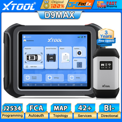 XTOOL D9MAX OBD2 Scanner J2534 Programming Coding Car Diagnostic Tool 42+ Resets