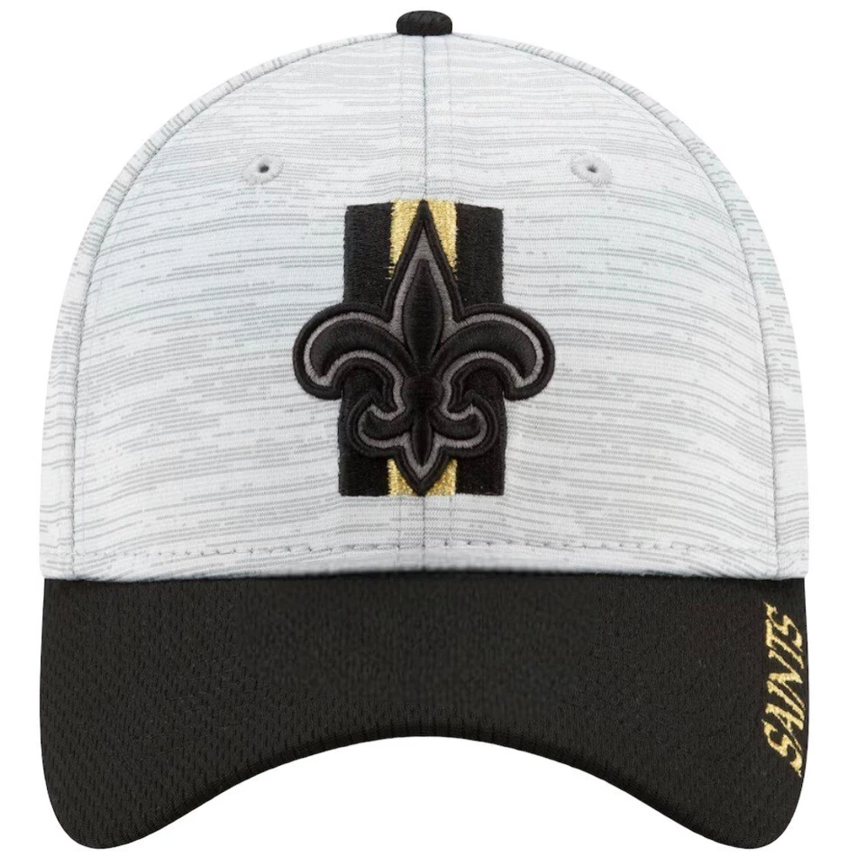 Gorra de entrenamiento lateral ajustada del equipo New Orleans Saints 39THIRTY nueva envío rápido Foto 4 de 4