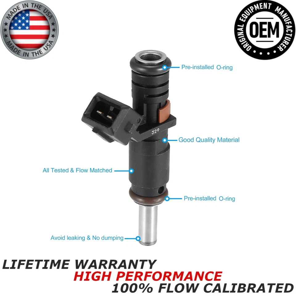 Inyectores de combustible Siemens X6 nuevos OEM para BMW 528I XDRIVE L6 2009 2010 3,0 L #7531634 Foto 2 de 4