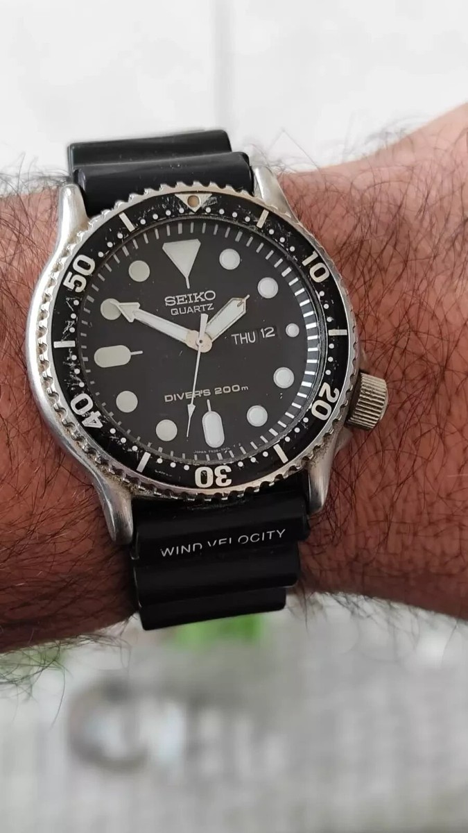 Men's SEIKO SQ SCUBA DIVER 7N36-7A00 200M VINTAGE WORKING | eBay