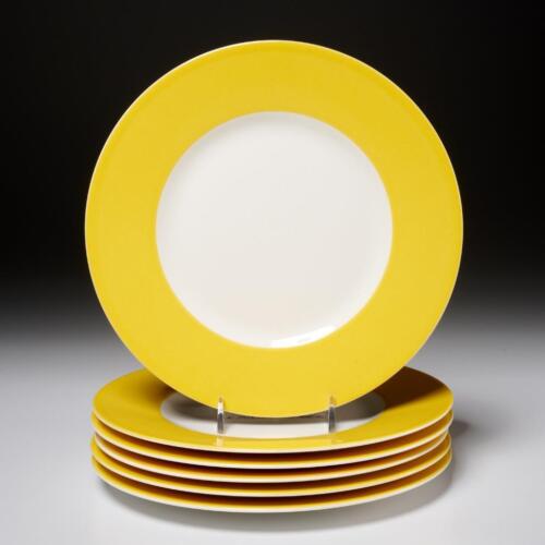 Villeroy & Boch Wonderful World Yellow 6pc Round Salad Plates Easy Collection