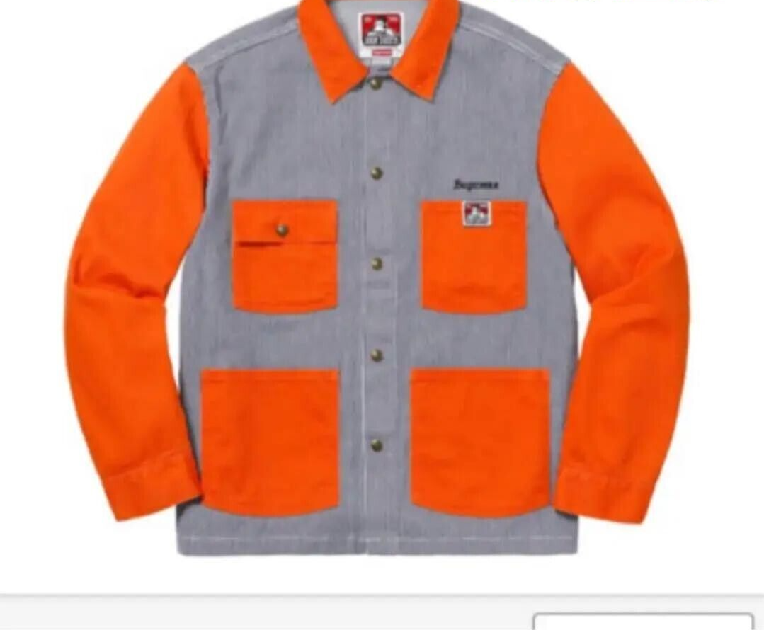 Supreme Ben Davis collaboration Jacket color Orange Gray JP M(US S
