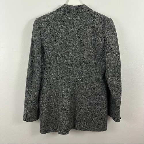 Vintage Pendleton Classic Women’s 8 Gray Black Tweed Wool Blazer Jacket Size 6 . - Picture 2 of 4