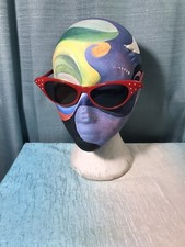 Dr. Peepers Eyeglasses S37202 Frame Rhinestone Retro Cat Sunglasses Red