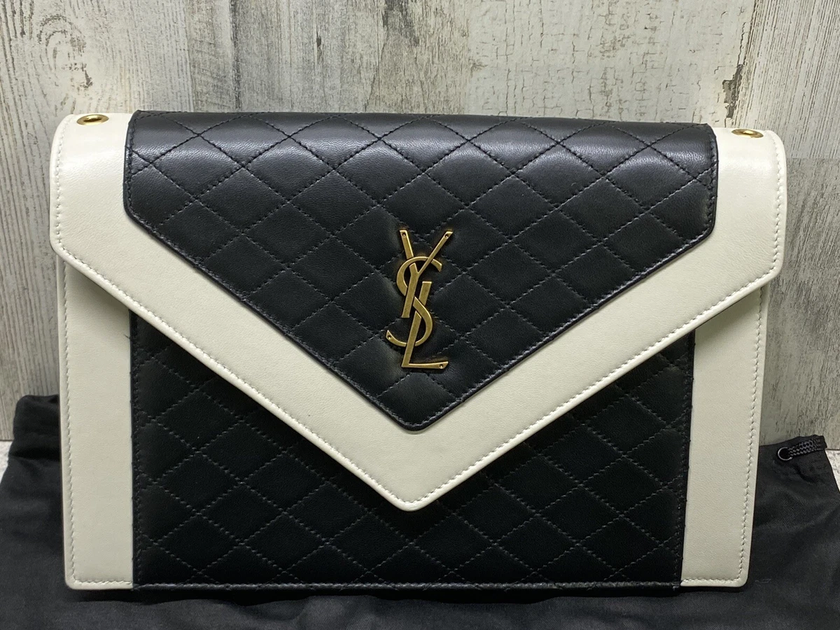 Saint Laurent Ysl Bag Mng Satch M in Black