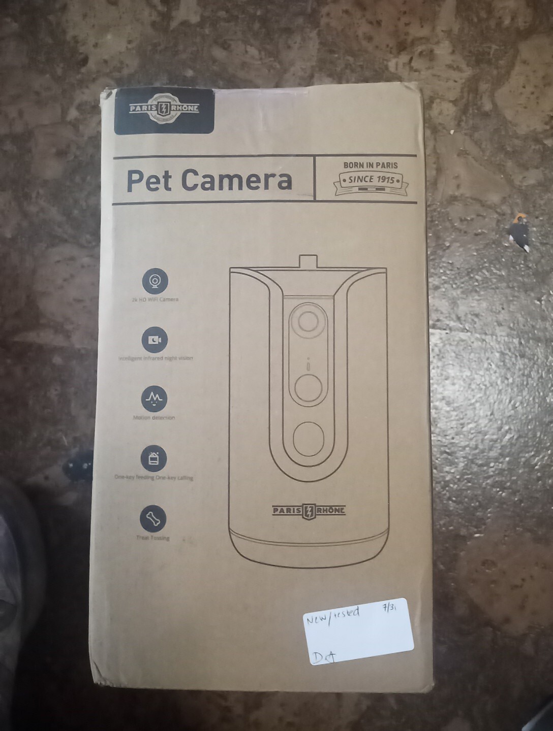 Paris Rhone PE-PA001 Pet Camera - 2K, Stainless, Cat Camera, Dog Camera-image