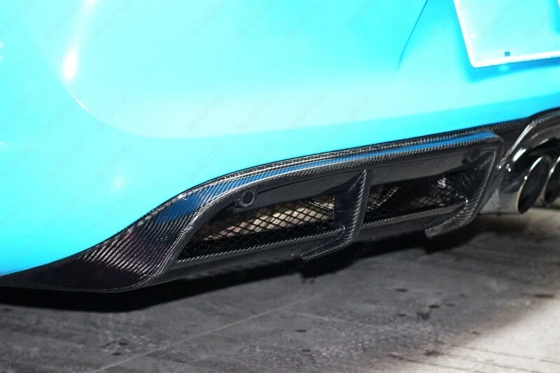 Labio difusor trasero estilo carbono 981 GT4 para Porsche Cayman 2014-2016 Foto 3 de 4