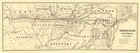 Railroad Map - American Central Railway - Bien 1886 - 23 x 60.70