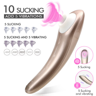 Vibration Clit Sucking Vibrator Rechargeable Sucker Oral Sex Toys for Women  Men