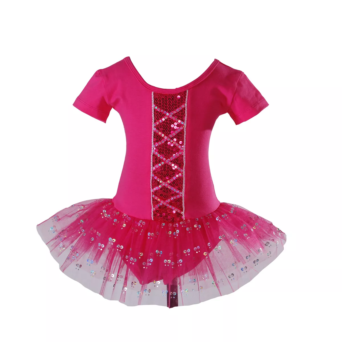 Niña Ballet Vestido de Baile con Tutú Rosa Rojo Marfil Negro 2 3 4