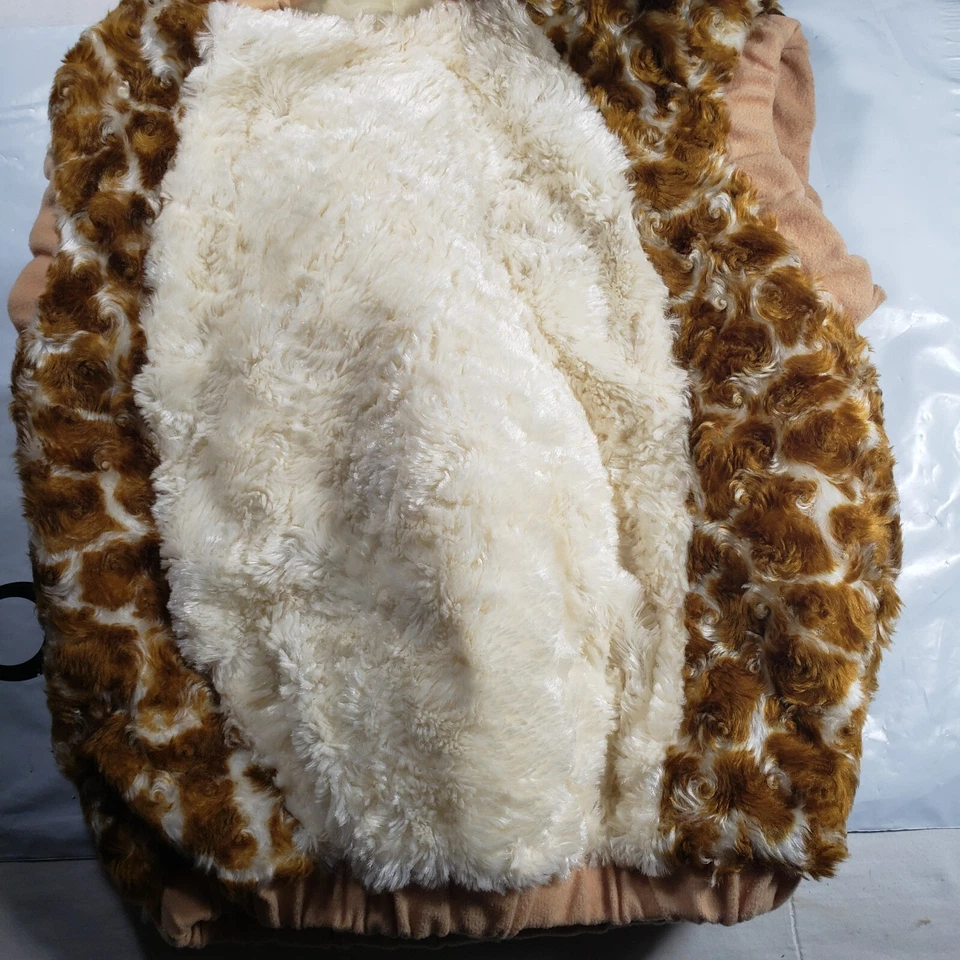 Halloween Costume Giraffe Vest Toddler Sz 24 M Hooded Tail Face - Image 3 of 4