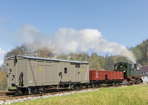 LGB 43600 enclosed truck, K.Sats.Sts.E, metal wheels, in original box, brand new - Bild 13 von 14