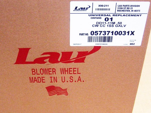 DD11-11M Blower Wheel Squirrel Cage for Carrier LA22ZA120 CW Concave 1/2" Bore - Picture 5 of 5
