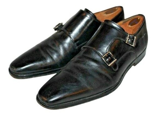 $375 Magnanni Miro Black Double Monk 