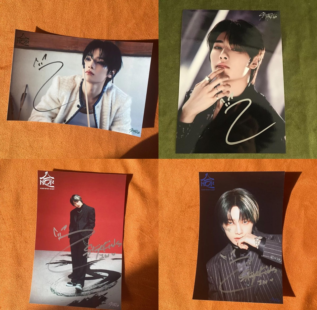 STRAY KIDS (I.N.) 合 HOP WALKING ON WATER AUTOGRAPHED SIGNED PHOTO