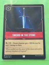 Disney Lorcana Rise of the Floodborn Sword in the Stone 136/204 1C