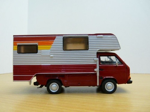 VOLKSWAGEN COMBI T3 camping car 1/43 Pick up + cellule - Imagen 7 de 9