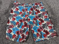 Vilebrequin Swim Trunks Mens Small Floral Moorea Swim Shorts Beach Rare VTG