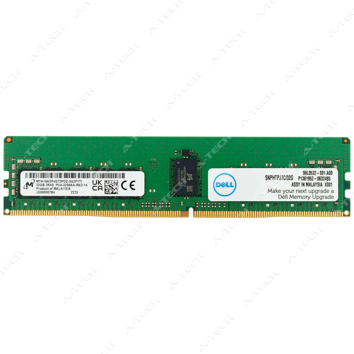 Dell 32GB DDR4-3200 RDIMM SNPHTPJ7C/32G AB614353 HTPJ7 0HTPJ7 Dell 32GB DDR4-3200 RDIMM SNPHTPJ7C/32G AB614353 HTPJ7 0HTPJ7