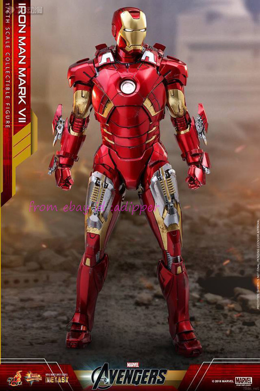 HT Mms500d27 1/6 The Avengers Iron Man Mark 7 Vii Diecast Tony