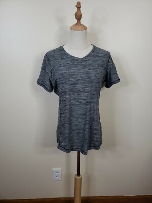 Adidas Women's Tech Tee Gray Space Dye T-Shirt M