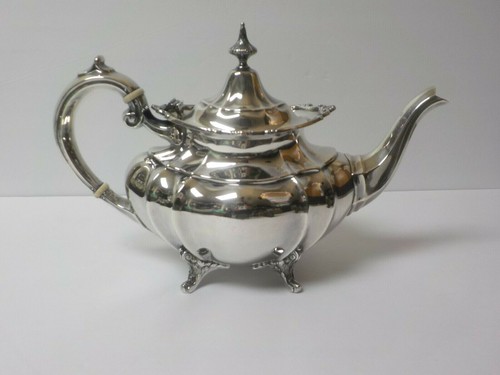 5-Piece Reed & Barton HAMPTON COURT Sterling Silver Coffee / Tea Set, c. 1950's - Picture 4 of 11