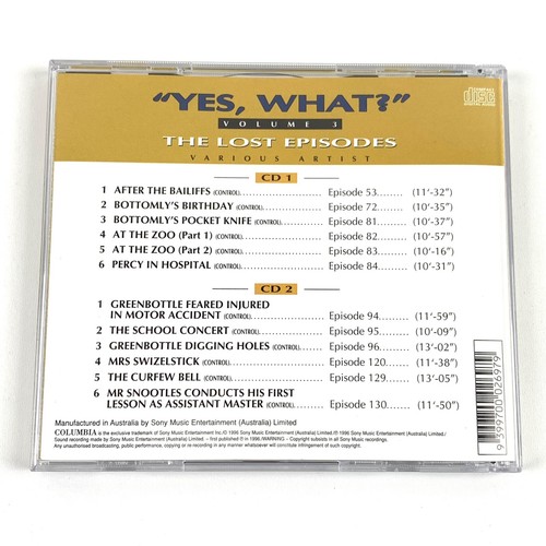 "Yes, What?" The Lost Episodes Volume 3 CD 2-Disc Set - Picture 4 of 4