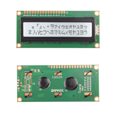 1602A LCD 5V (Gray Screen With Black Characters On White Background)