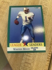 Warren Moon 1991 Fleer #410 Houston Oilers League Leaders