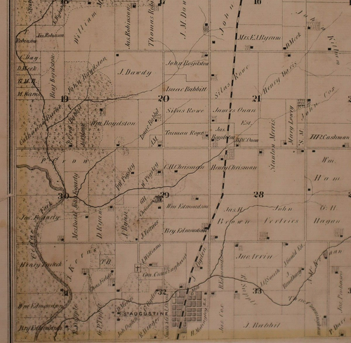 1874 Plat Map ~ INDIAN PORT Twp., KNOX County, ILLINOIS - ST AUGUSTINE Free S&H - Picture 5 of 8