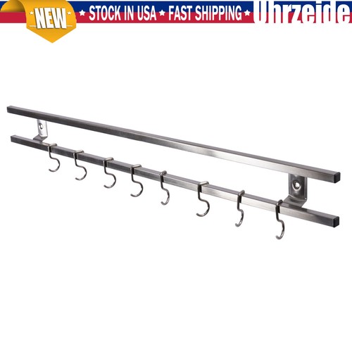 24Inch Magnetic Knife Holder Magnetic Knife Strip with 8 Hooks Powerful Magnetic - Picture 5 of 24