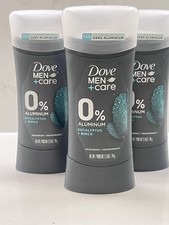 3X Dove Men Care Eucalyptus  Birch Deodorant Stick 2.6oz Discontinued  3Pack 