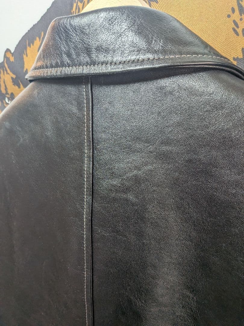 The Real McCoy's Joe McCoy Horsehide Leather Car Coat MJ19116 Size