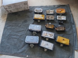 Konvolut Oldtimer Marchal Bosch Scheinwerfer