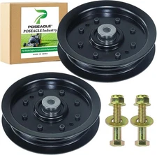 2 Pack 756-04129b Idler Pulley 4.25 Replaces Troy Bilt 2 756-04129 Black 