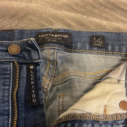 Lucky Brand Jeans Womens Bridgette Skinny Stretch High Rise Size 2/26 Blue - Picture 2 of 5
