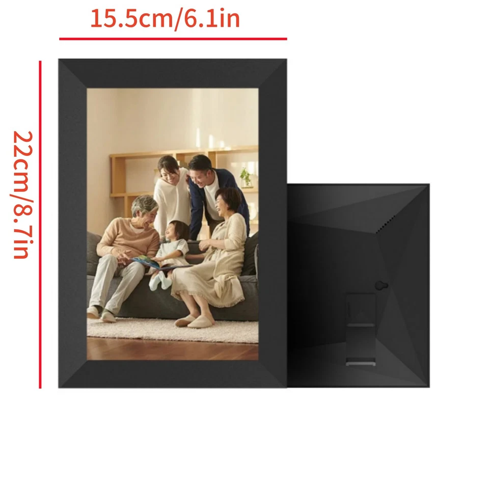 WiFi Digital Frame with 128GB Support - 10" IPS Touch Screen for Birthday Gifts - Image 2 of 4