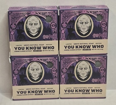 4x Dr Squatch Harry Potter Limited Edition You Know Who Natural