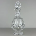 Vintage Waterford Crystal Lismore Brandy Decanter Stopper Footed 12" EUC